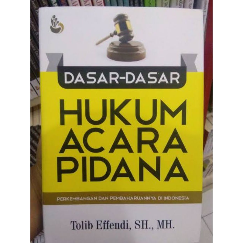 

Dasar dasar hukum acara pidana : tolip effendi