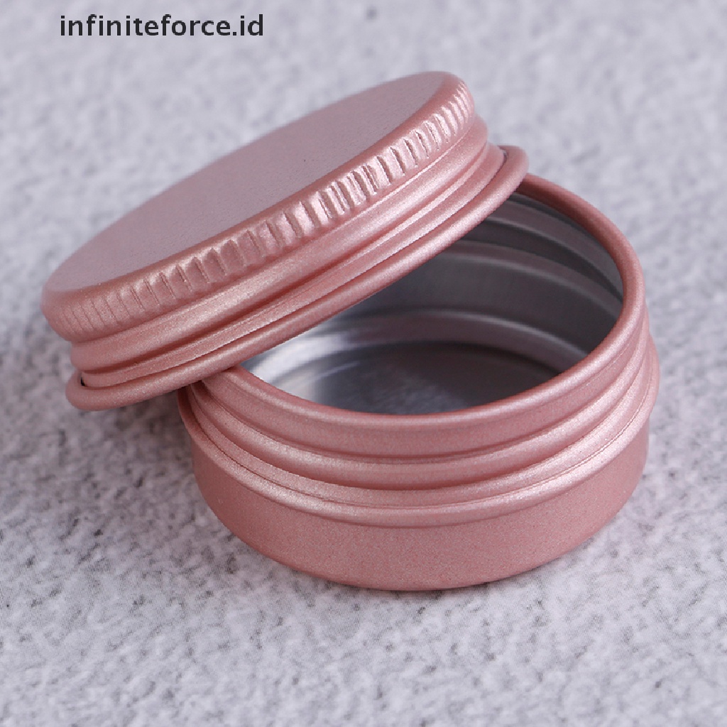 Infiniteforce.id 10pcs / Set Toples Kosong Bahan Aluminum Untuk Krim Wajah / Kosmetik / Makeup