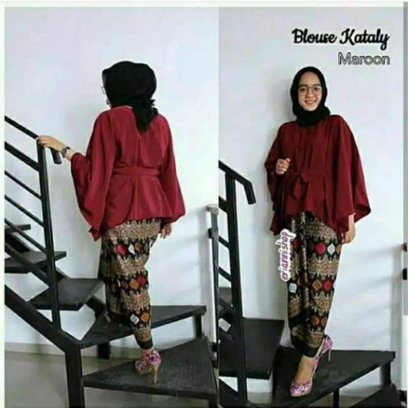 ATASAN KEBAYA BATWING TALI / KATALI KALILA BATWING modern kebaya jumbo pager ayu wisuda simple