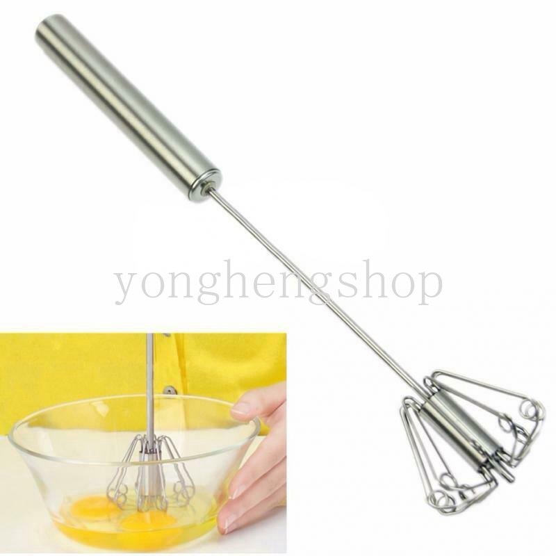 Alat Pengocok Telur Manual Semi Otomatis Bahan Stainless Steel