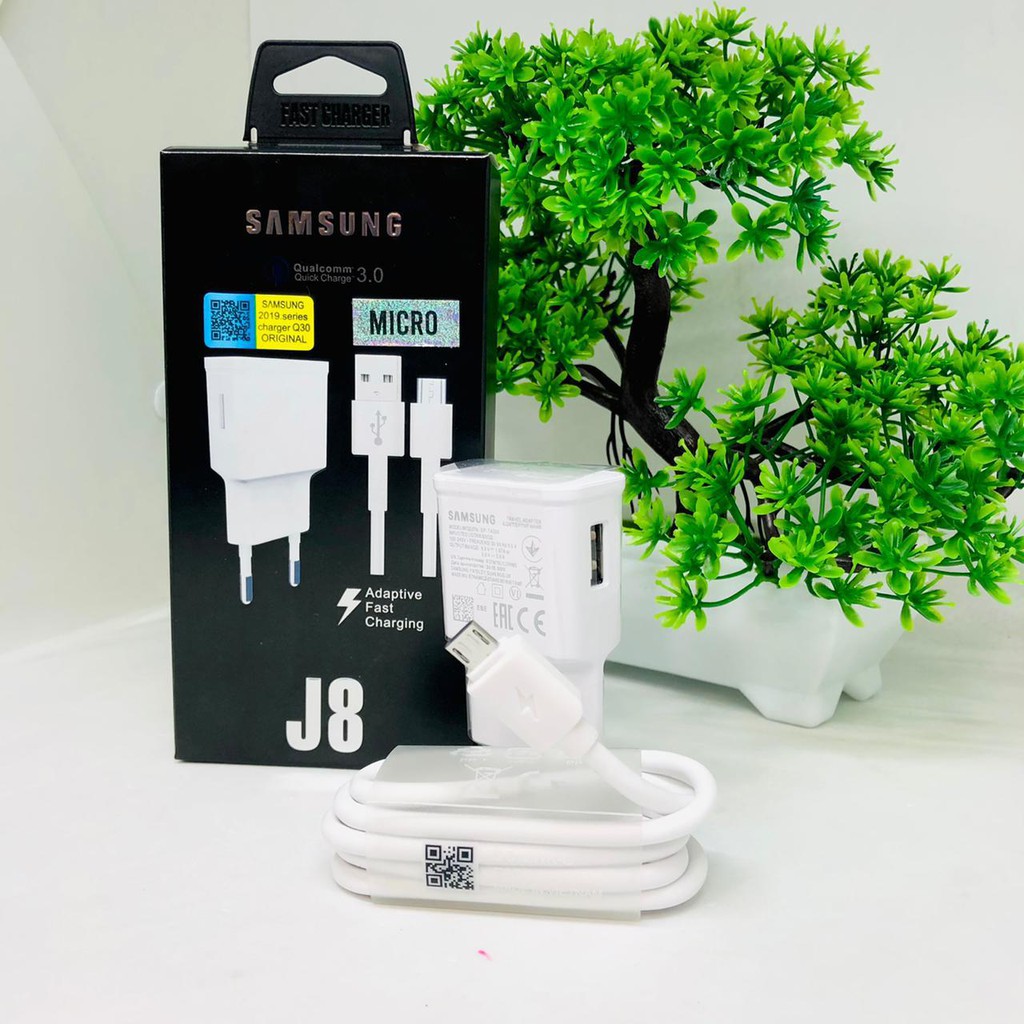 Charger Samsung GALAXY J8 micro usb CASAN SAMSUNG J8  QualcomM 3.0 Fast Charging QUICK CHARGE