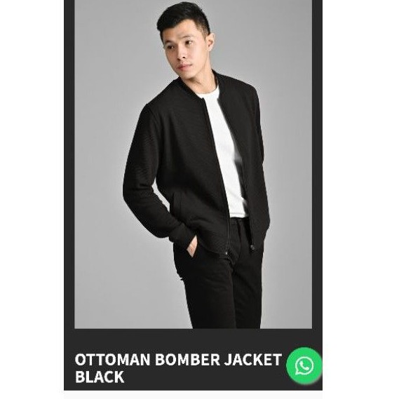 Ottoman Bomber Jacket Black XL Male id Male.id