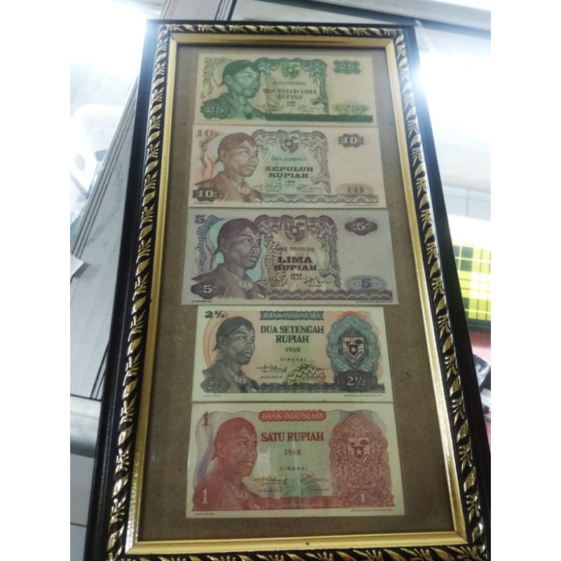 Uang kuno set mini jenderal sudirman 1 sampe 25 thn 1968