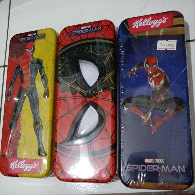 

Tempat pensil / pencil case spiderman kellogs kellogg's
