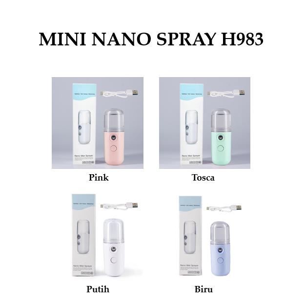 Grosir - H983 Mini Nano Spray / Facial Humidifier Nano Portable / Spray Perawatan Wajah / Humidifier Mini