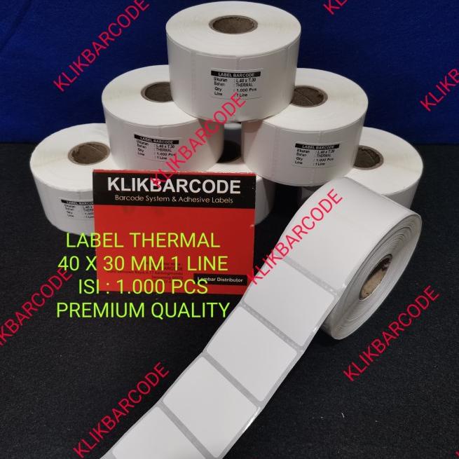 

Baru 6BKDH LABEL THERMAL 40x30 mm isi 1.000 - BAHAN PREMIUM Y66 Kirim Sekarang