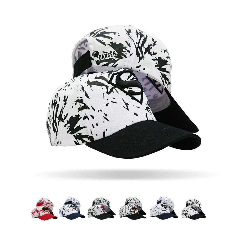 Topi Anak Laki laki motif Bercak ABSTRAK Hro Spd