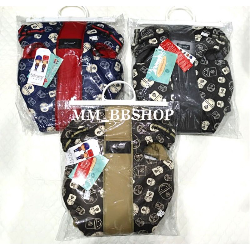 Gendongan baby scot ransel / Gendongan print lucu baby scot