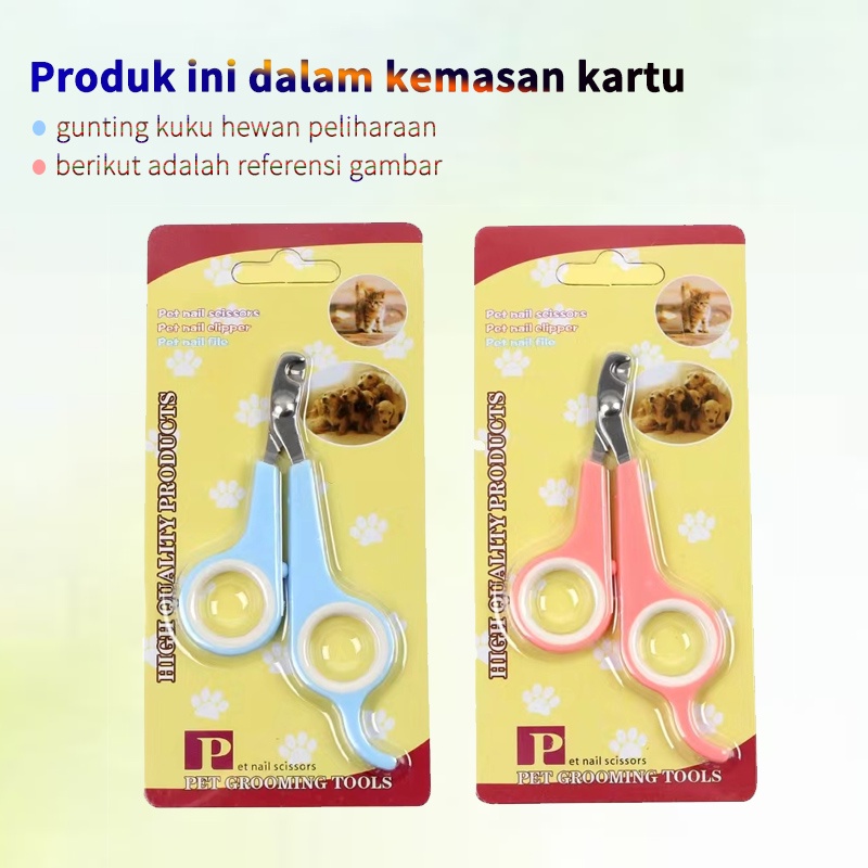 Gunting Kuku Anjing Kucing Murah Stainless Steel Pemotong Kuku Persediaan Hewan Peliharaan