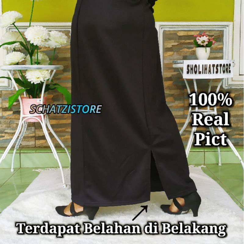 Aulia - Rok Span SuperJumbo Ukuran XXL-XXXL//Rok Span Jumbo Bahan Scuba