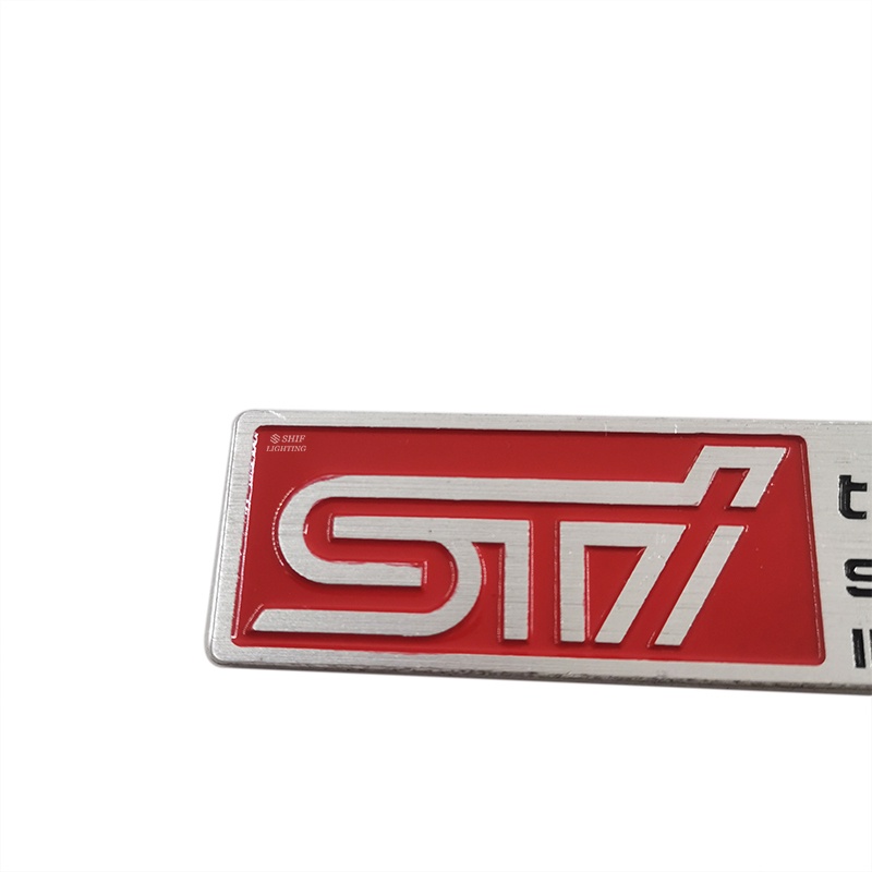 1pc Stiker Emblem Logo SUBARU TECNICA INTERNATIONAL Bahan Metal Untuk Mobil SUBARU STI