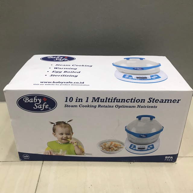 Baby Safe 10 in 1 Multifunction Steamer / Slow cooker / kukus / masak mpasi