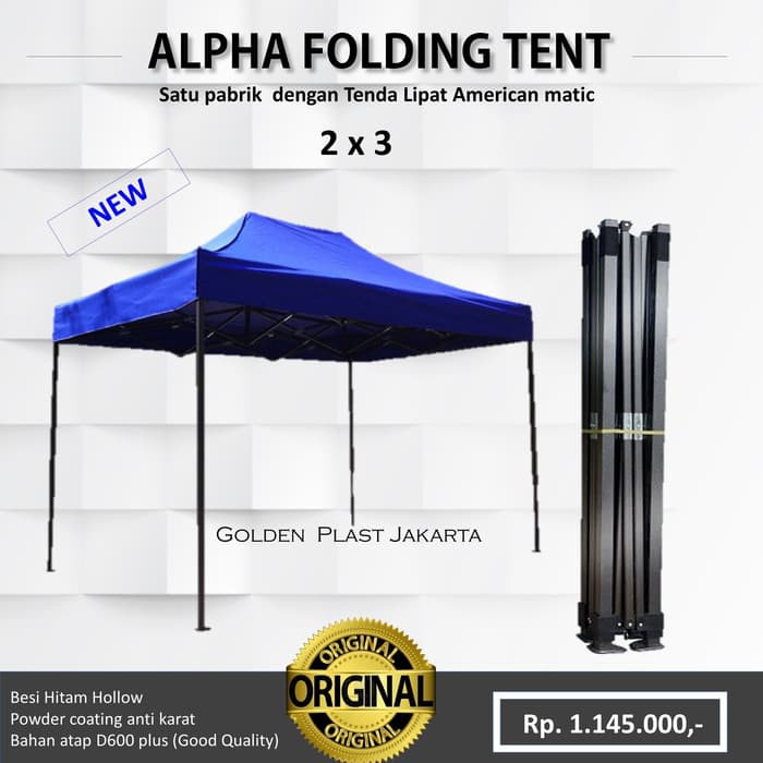 Termurah Jual Tenda cafe lipat ALPHA 2x3 (ASLI 1 pabrik dgn American matic) NEW