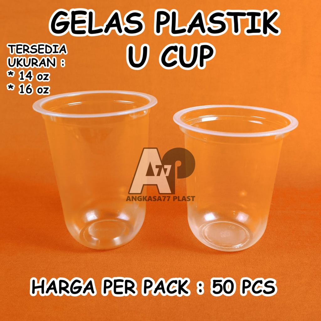 Jual Gelas Plastik Oval 14oz 16oz U Cup Pp Bulat 50pcs Shopee Indonesia 5025