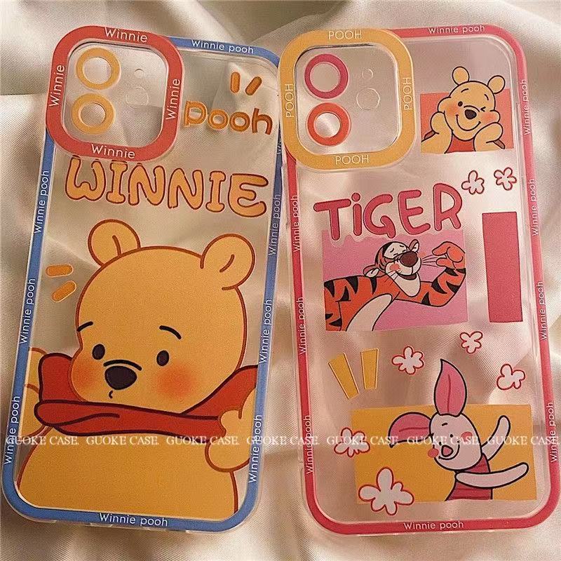 Casing IPhone 13 / 12 Pro Max / 11 / XS / XR / X / 8 / 7 / 6 / 6S Plus Motif Beruang Lucu