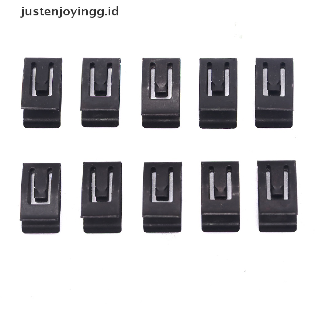 10pcs Klip Rivet Metal Pengencang Panel Dashboard Mobil