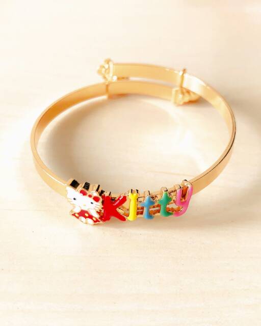 Gelang Anak Kitty Red Plat Gold Xuping