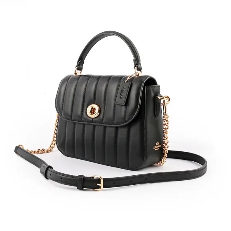 Coach Marlie Top Handle Satchel In Leather (C1558)