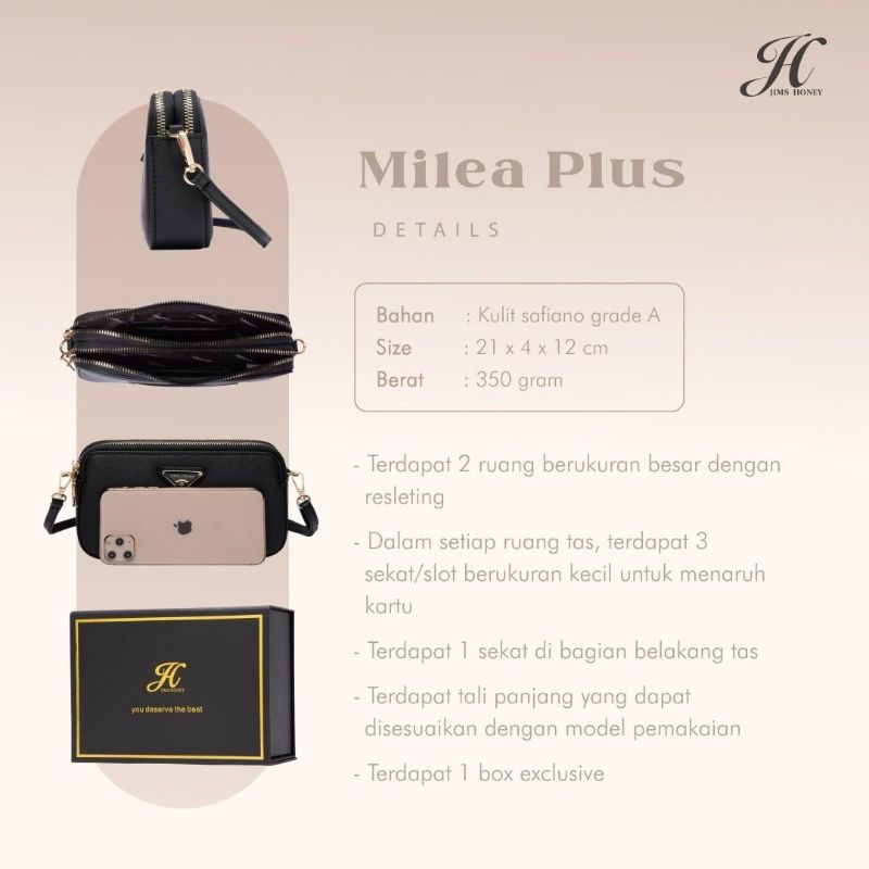 MILEA MINI BAG JIMS HONEY ORI TAS SELEMPANG WANITA KECIL IMPOR FASHION CEWEK KOREA MURAH MILEA PLUS