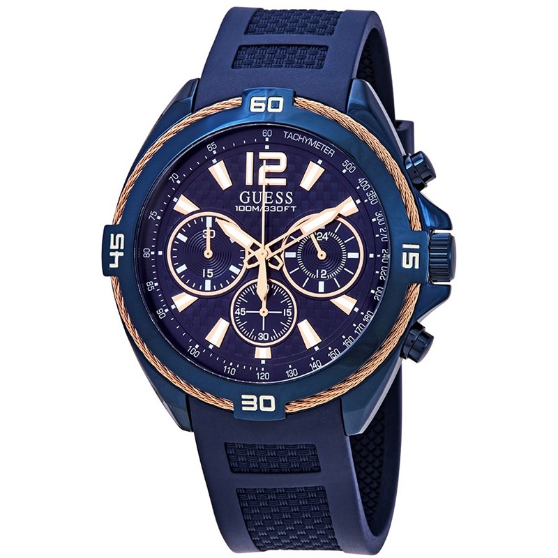 GUESS W1168G4 Jam Tangan Pria - Blue