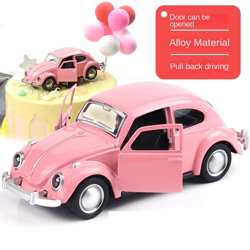 TWH Diecast Beetle VW Miniature Toy Car Display 1:36 Scale 12,5 x 4 x 4,5 cm Alloy Mobile Die Cast
