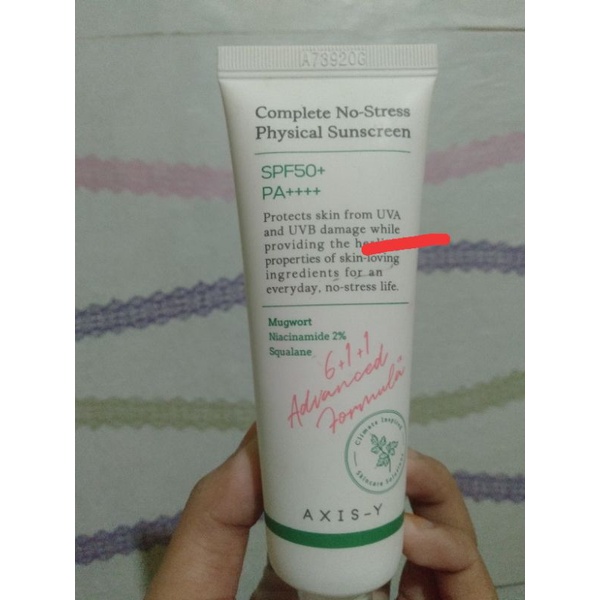Axis Y Complete No-Strees Physical Sunscreen preloved / Preloved Axis y sunscreen