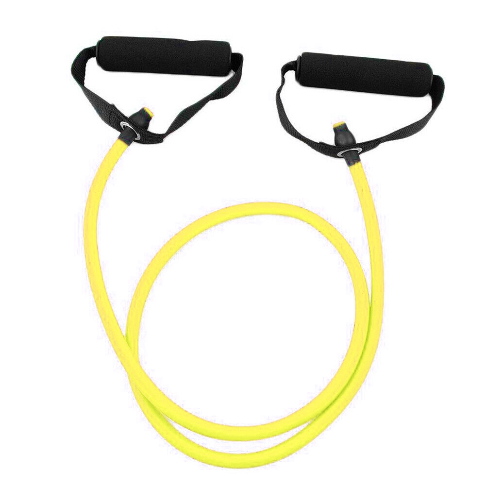 Resistance Band Bahan Karet Elastis Ukuran 120cm Untuk Latihan Sit-Up/Workout/Yoga-1.2m Yellow