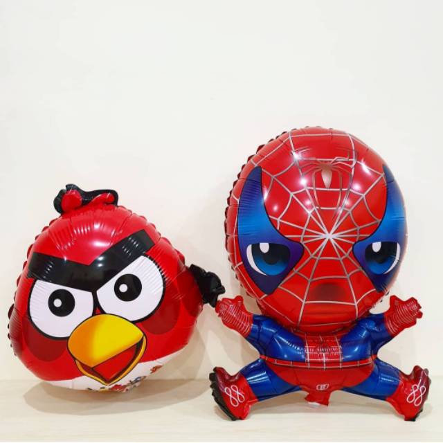BALON FOIL KARAKTER JUMBO (Balloon LOL Surprise Hey Tayo Bus Angry Bird Marvel Avengers Spiderman Ha
