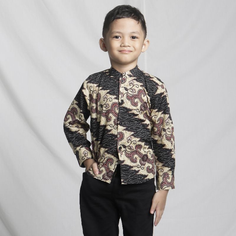 BatikBule Kemeja Batik Anak Slimfit Promo Diskon