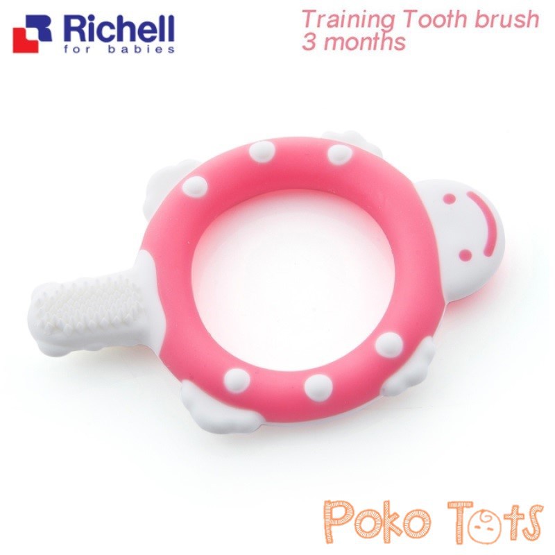 Richell Baby Training Toothbrush 3 months Sikat Gigi Bayi WHS