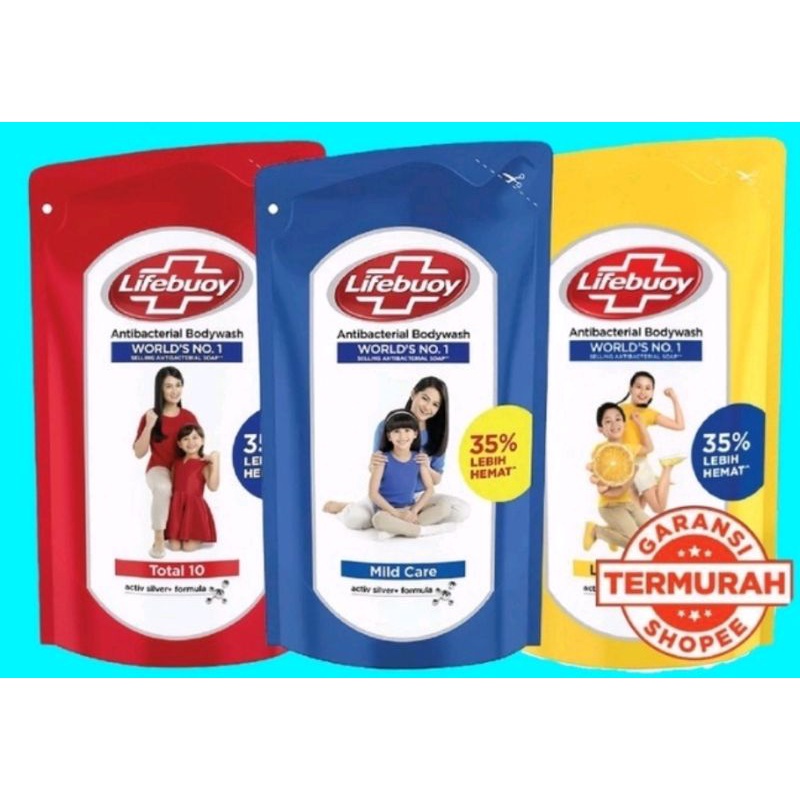 Lifebuoy (JUMBO)  Body Wash Lemon Fresh / Sabun Mandi Cair 825 mL