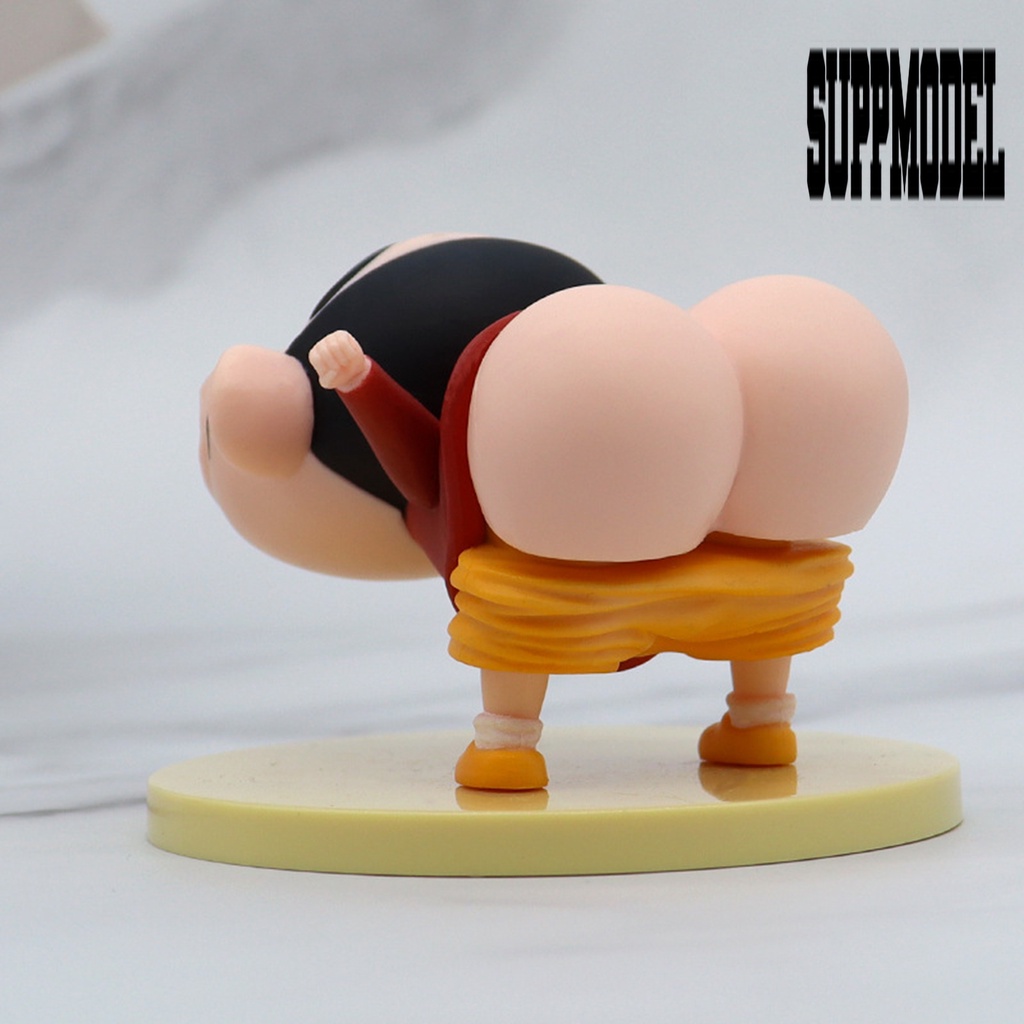 Suppmodelx &lt; Boneka Pajangan Action Figure Crayon Shin-chan Bahan PVC Untuk Dekorasi Interior Mobil