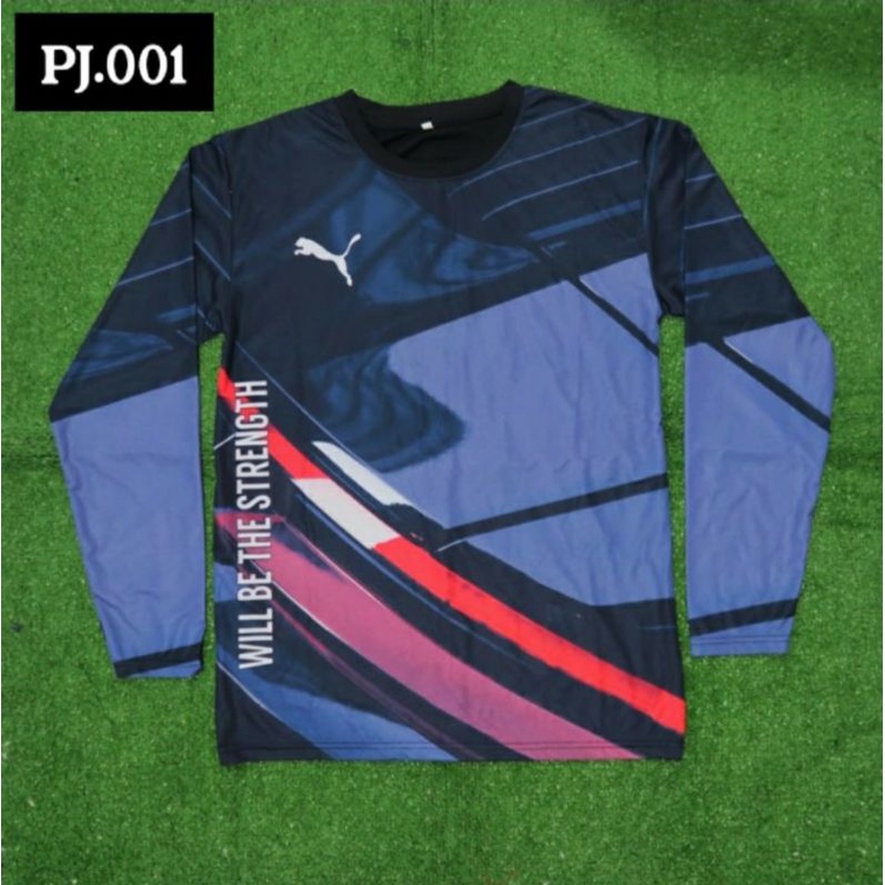 SETELAN KAOS LENGAN PANJANG PRIA PUMA 01 BAJU OLAHRAGA DRY FIT PREMIUM