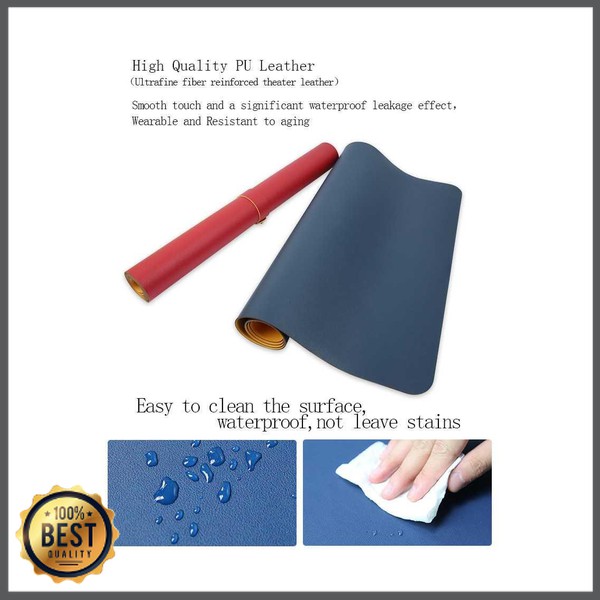TG-MP013 Office Mouse Pad XL Desk Mat Bahan Kulit - A47780