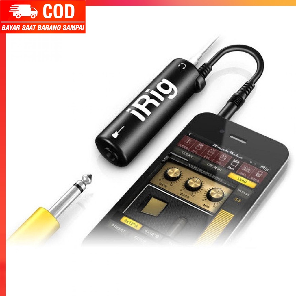 (100% BARANG ORI) iRig AmpliTube Guitar Adapter for iPhone /iPod Touch/iPad - FGHGF