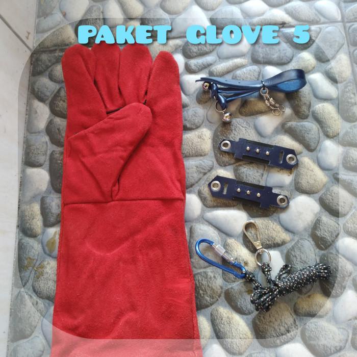 Angklet / Tali kali Burung Elang Bondol + Welding Glove