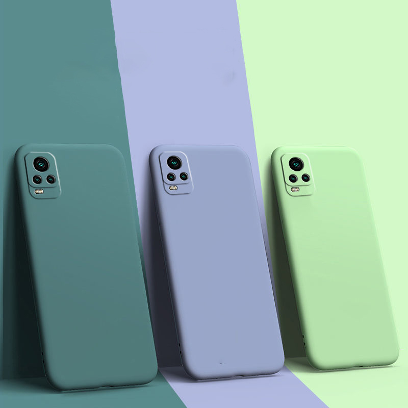 Case Bahan Silikon Warna Permen Untuk VIVO V20 SE V19 V17 V15 Pro