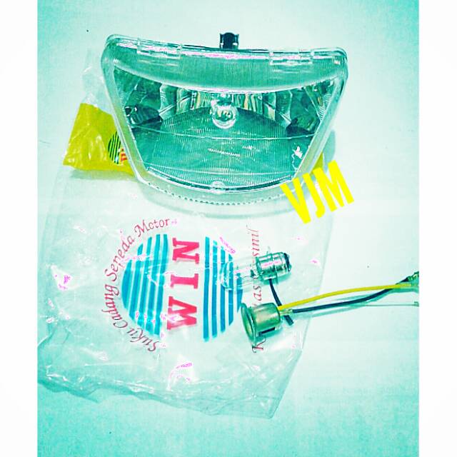 REFLEKTOR LAMPU DEPAN KOMPLIT VEGA R LAMA F1ZR F1 ZR MERK WIN KUALITAS STANDAR ORI