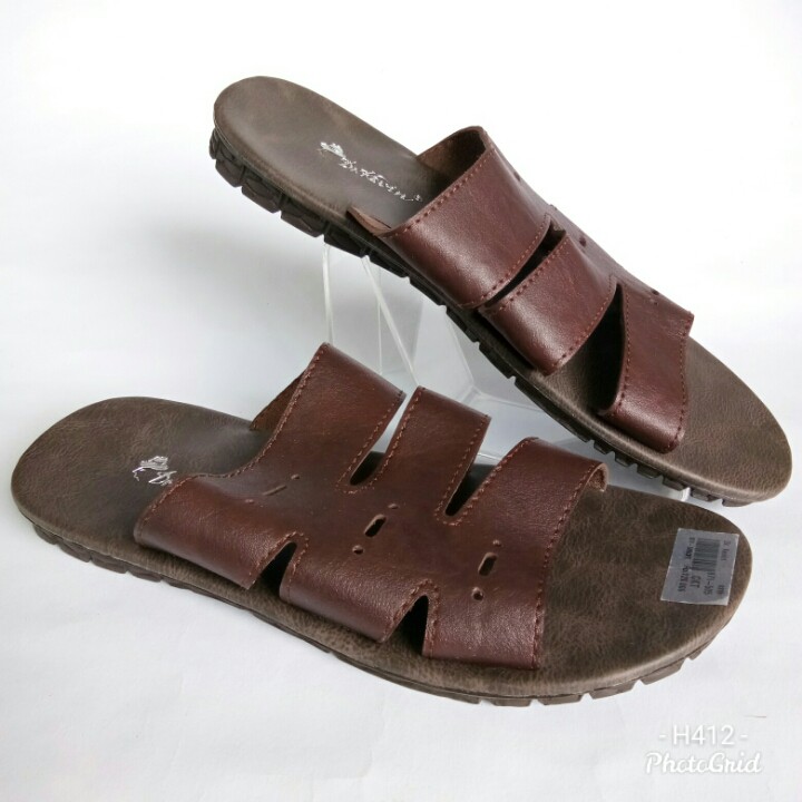 SANDAL DR. KEVIN ORIGINAL 505 PRIA COWOK KULIT SLIDE KASUAL SENDAL