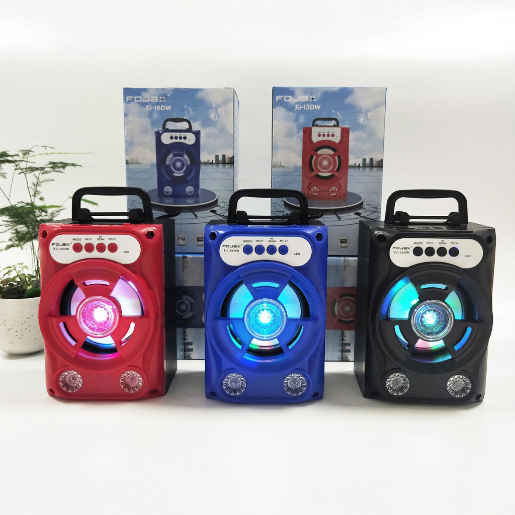 KISONLI - PAKET BUNDLE Speaker Bluetooth Fojax FJ-16DW Plus Mic Karaoke - Hitam-6