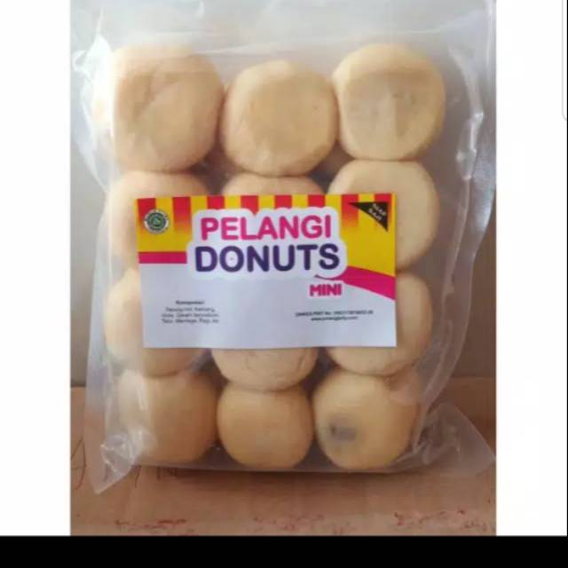 

Donat kentang pelangi isi coklat meler 24s