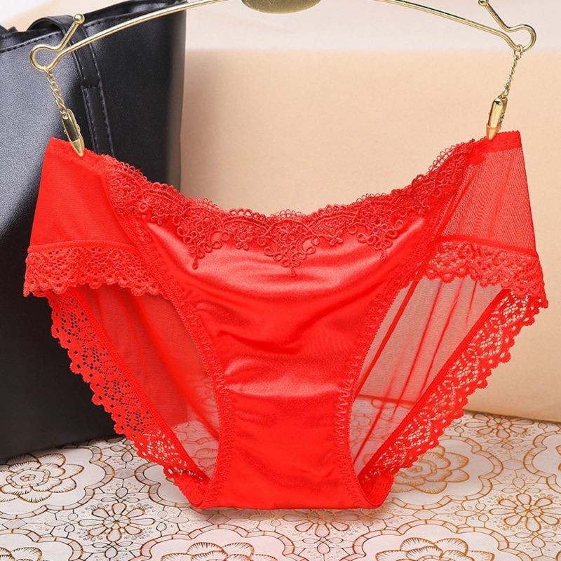 C18 Celana Dalam wanita Satin Sutera import mengkilap