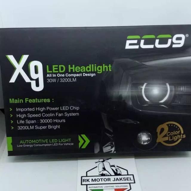 Lampu led h4 hs1 3warna luminos garansi