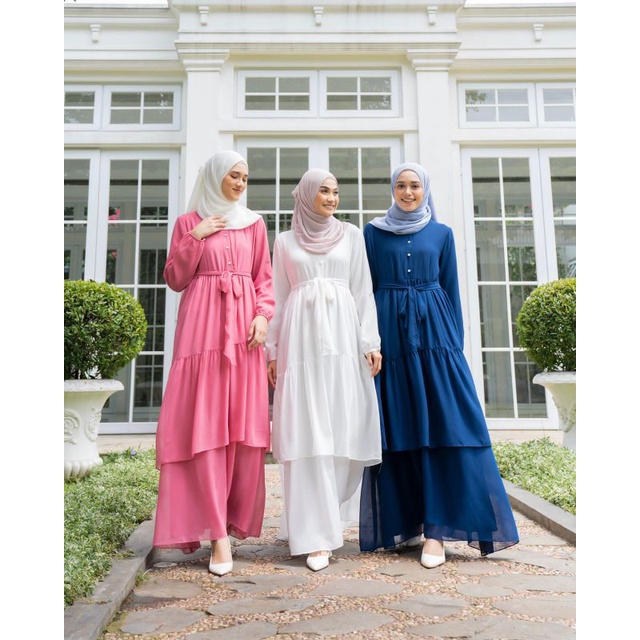 QUENZA DRESS raya collection/dress ceruty/dress lebaran/dress raya