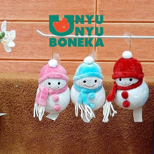 Boneka Natal Snowman 20cm christmas snowball Bola Salju gereja santa rusa