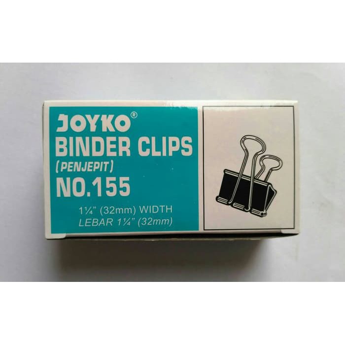 Joyko Binder Clip No.155 (kotak kecil)