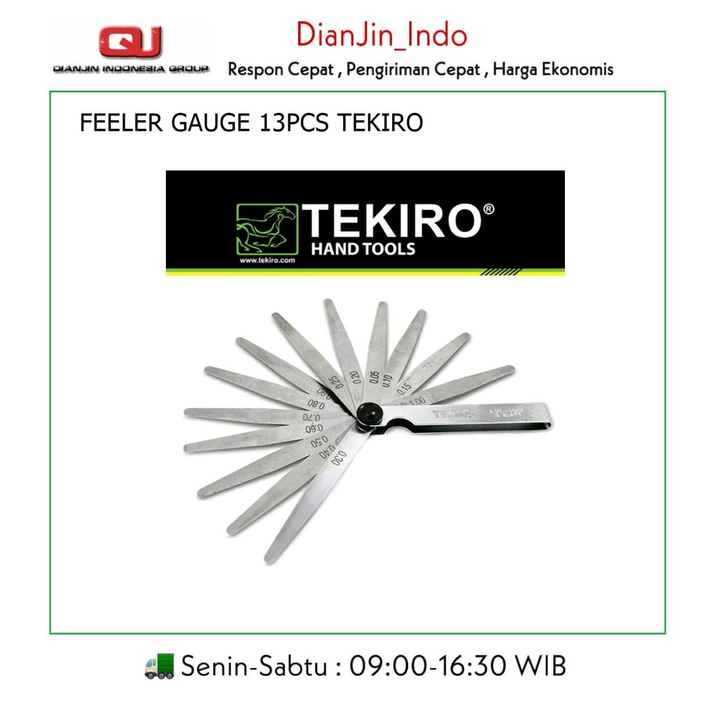 FEELER GAUGE 13PCS TEKIRO