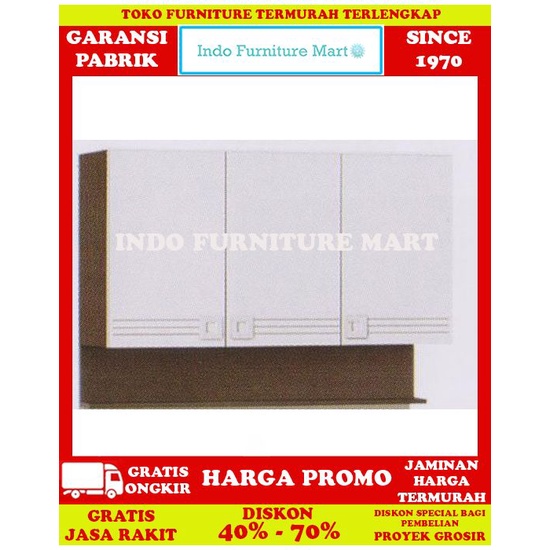 Kitchen Set Lemari Dapur Atas  Big Panel Kca 9113 Pintu 3 Atas