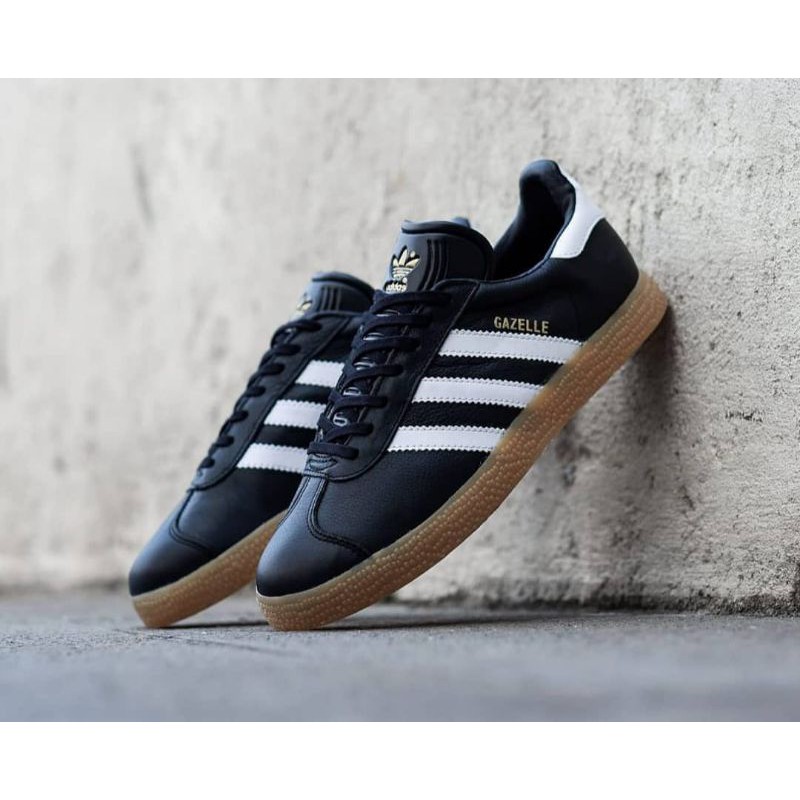 Adidas Gazelle Black White Gum