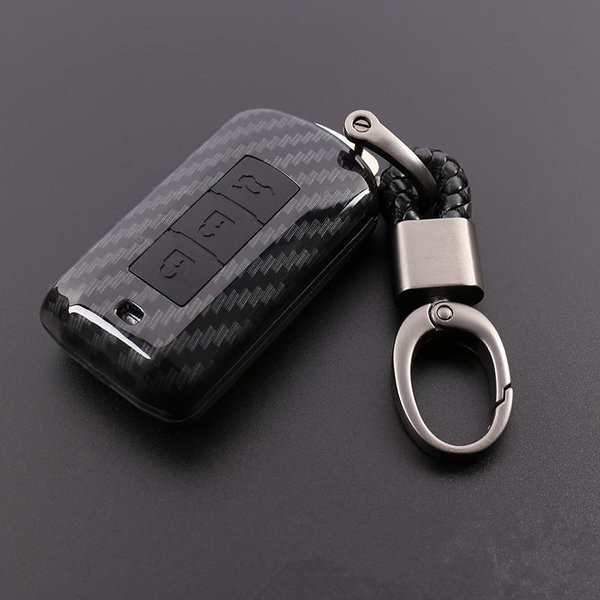 Key Case Xpander Pajero Livina Casing Kunci Cover Carbon Mitsubishi Smart Key 2 Tombol 3 Tombol